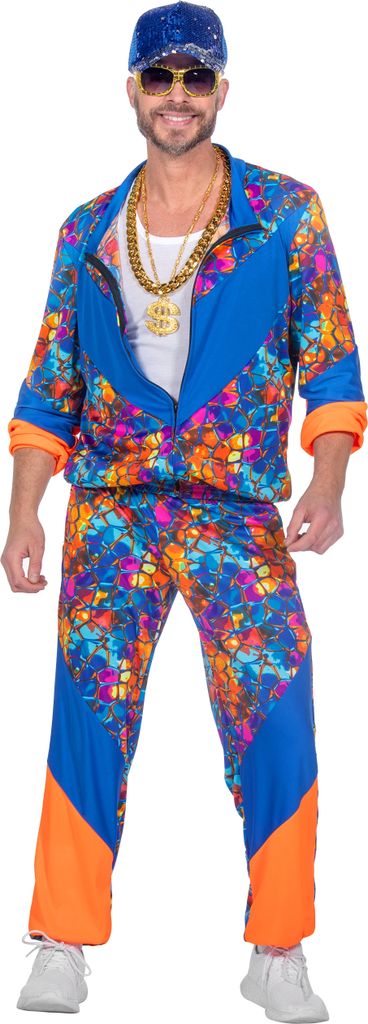 Trainingspak Herren Blau-Oranje M-50