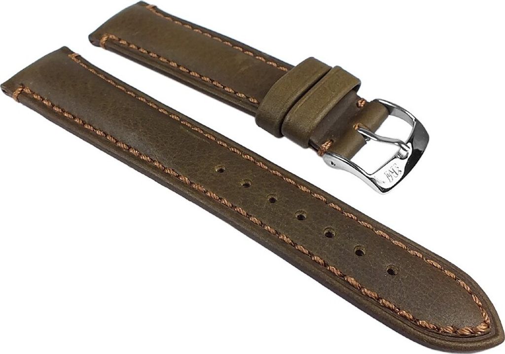 Morellato Derain Ersatzband Uhrenarmband Leder Olivgrün  Produktbild 