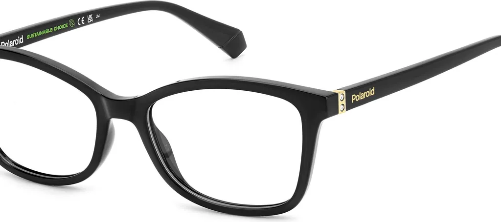 Polaroid PLD D505 807 Occhiali Vista 53mm - Stile Eco-Friendly Nero