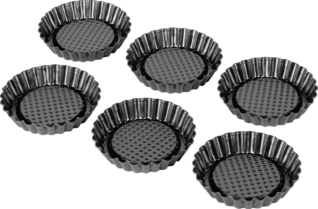 KAISER Tortelett Patisserie Ø10cm schwarz Set 6teilig Produktbild 