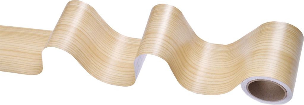 1 Rolle 5 cm/10 cm x 10 m Holzmaserung Bordürenaufkleber, wasserdicht, PVC, selbstklebend, zum Abziehen und Aufkleben, Spiegelrahmen, Küche, Bade...