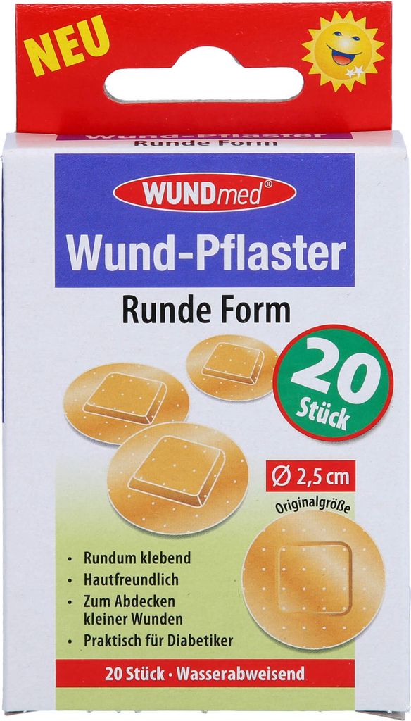 Wundpflaster 2,5 cm rund 20 St Produktbild 
