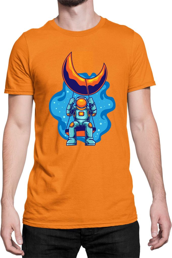 Herren T-Shirt Nasa Space Theme Nasa 004, Man M / Orange