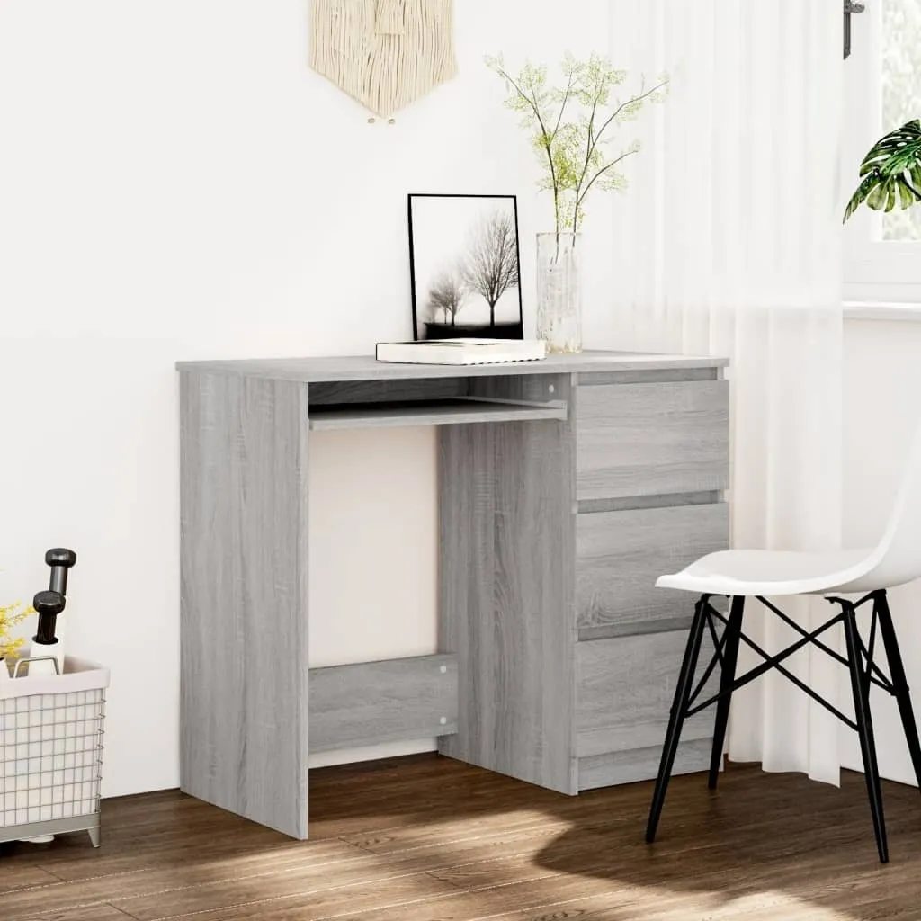 Scrivania per Cameretta e Studio Grigio Sonoma - vidaXL 90x45 cm