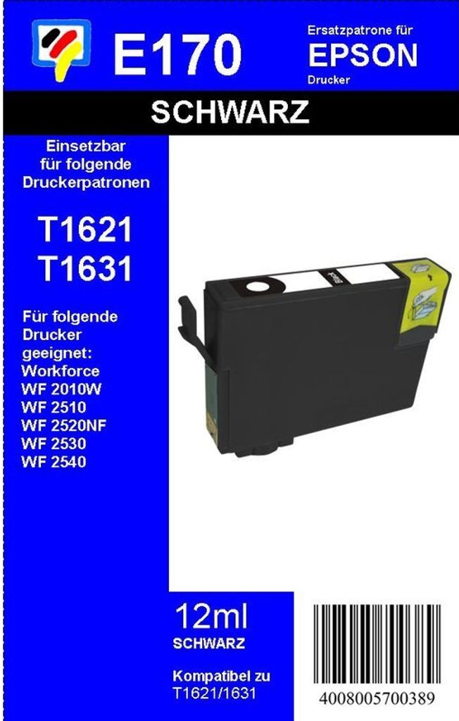 T1631XL - Dr. Inkjet Ersatzpatrone - schwarz - mit 12ml Produktbild 