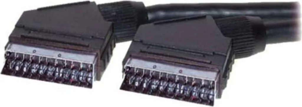 Câble Péritel Scart Mâle vers Mâle 1,5m pour Vidéo et Audio Analogique