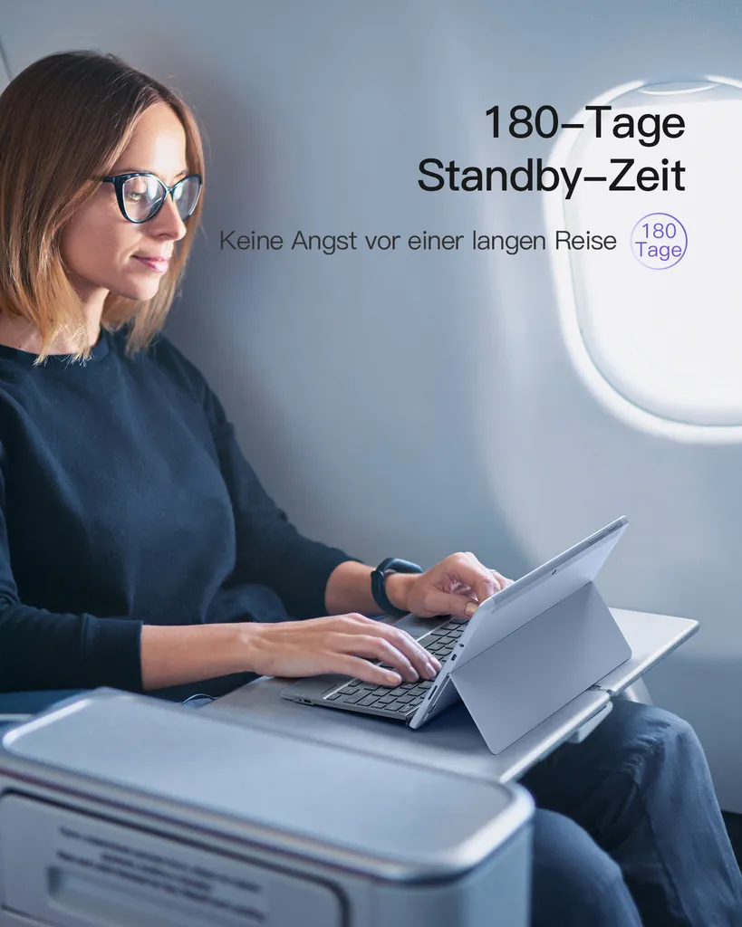 Solution de Frappe pour Surface Go 1-4 Clavier Inateck Gris Bluetooth