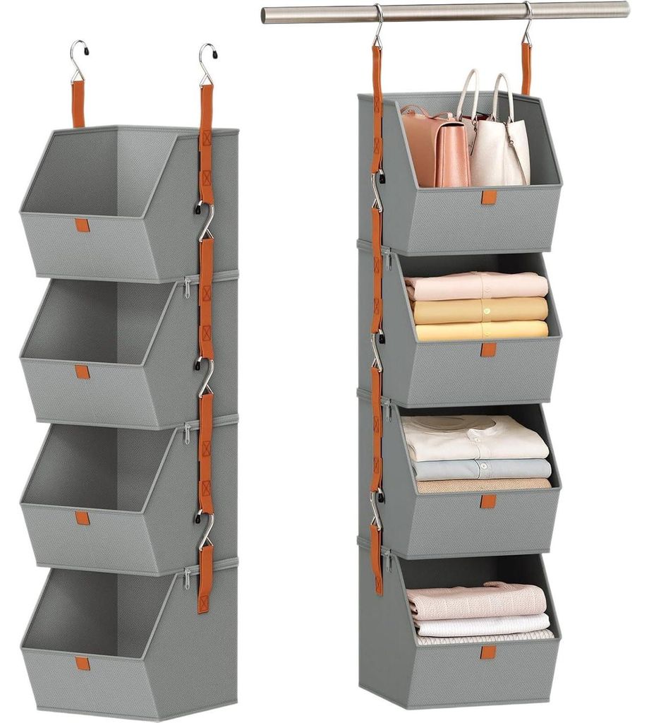 Großer Kleiderschrank-Organizer, 4-lagiger faltbarer Produktbild 