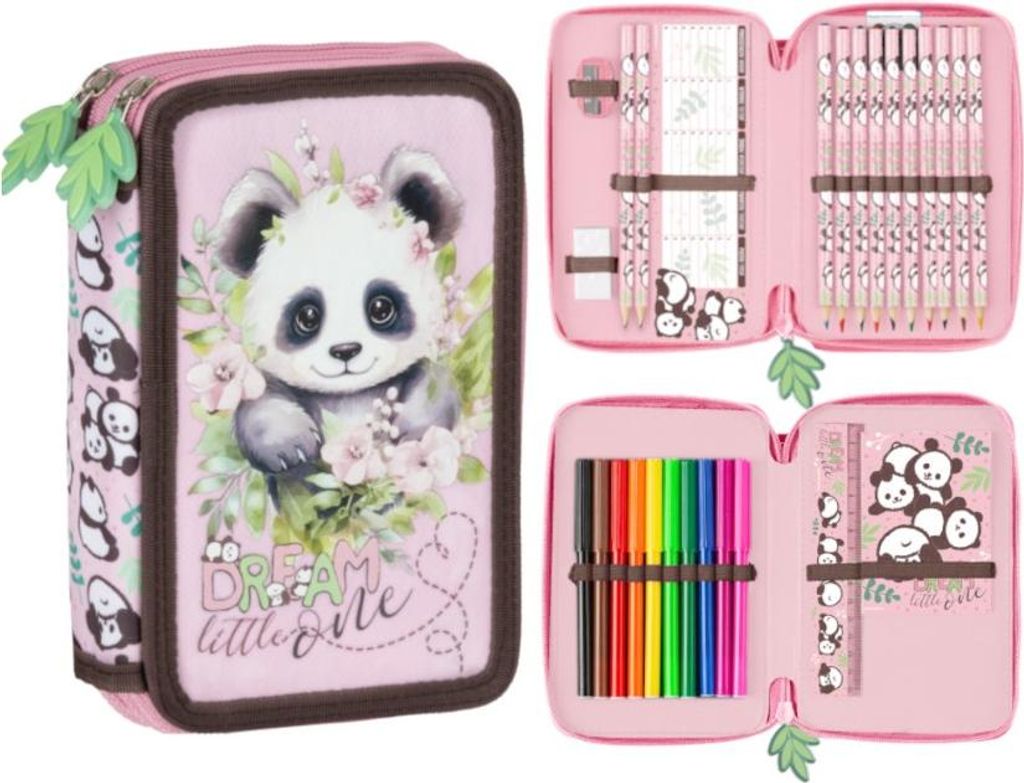 Astuccio Scolastico Porta Matite - Borsa Organizer In Tessuto Con Cerniera, Leggero, Simpatico E Colorato - 4