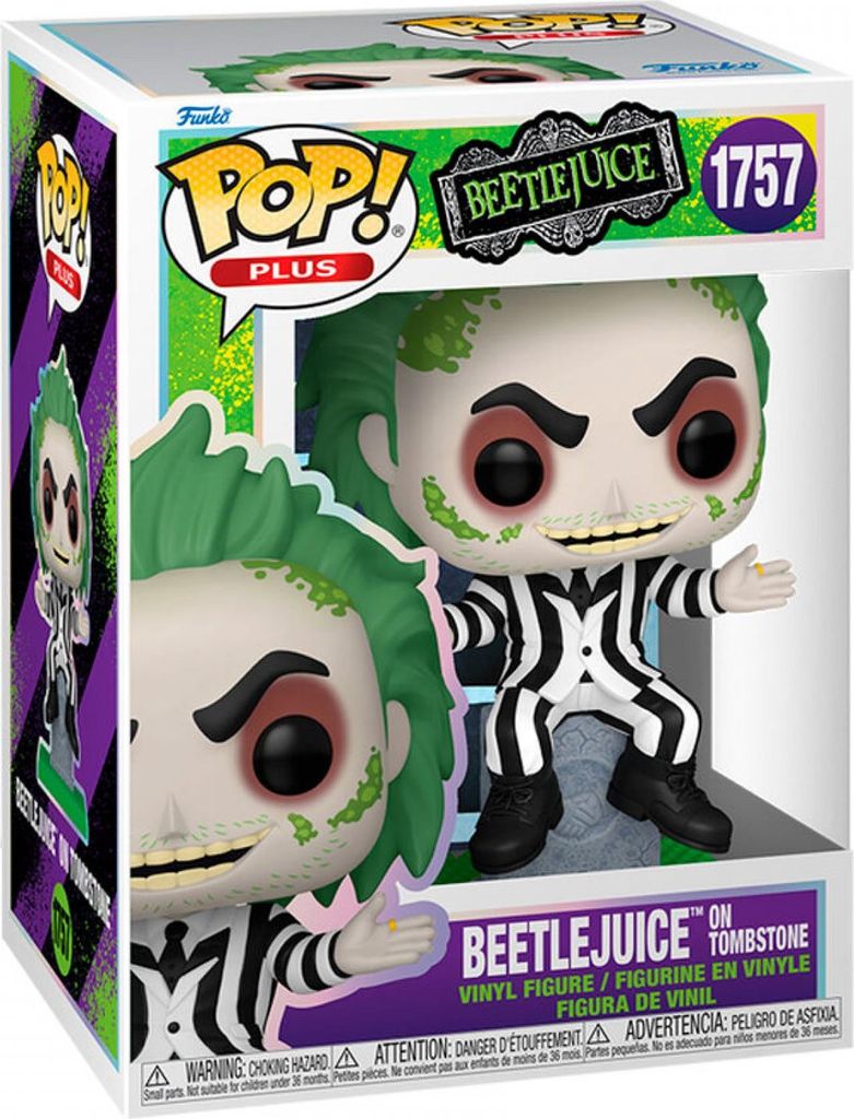 Funko POP Beetlejuice 1757 Beetlejuice on Tombstone Figurka Zdjęcie produktu 