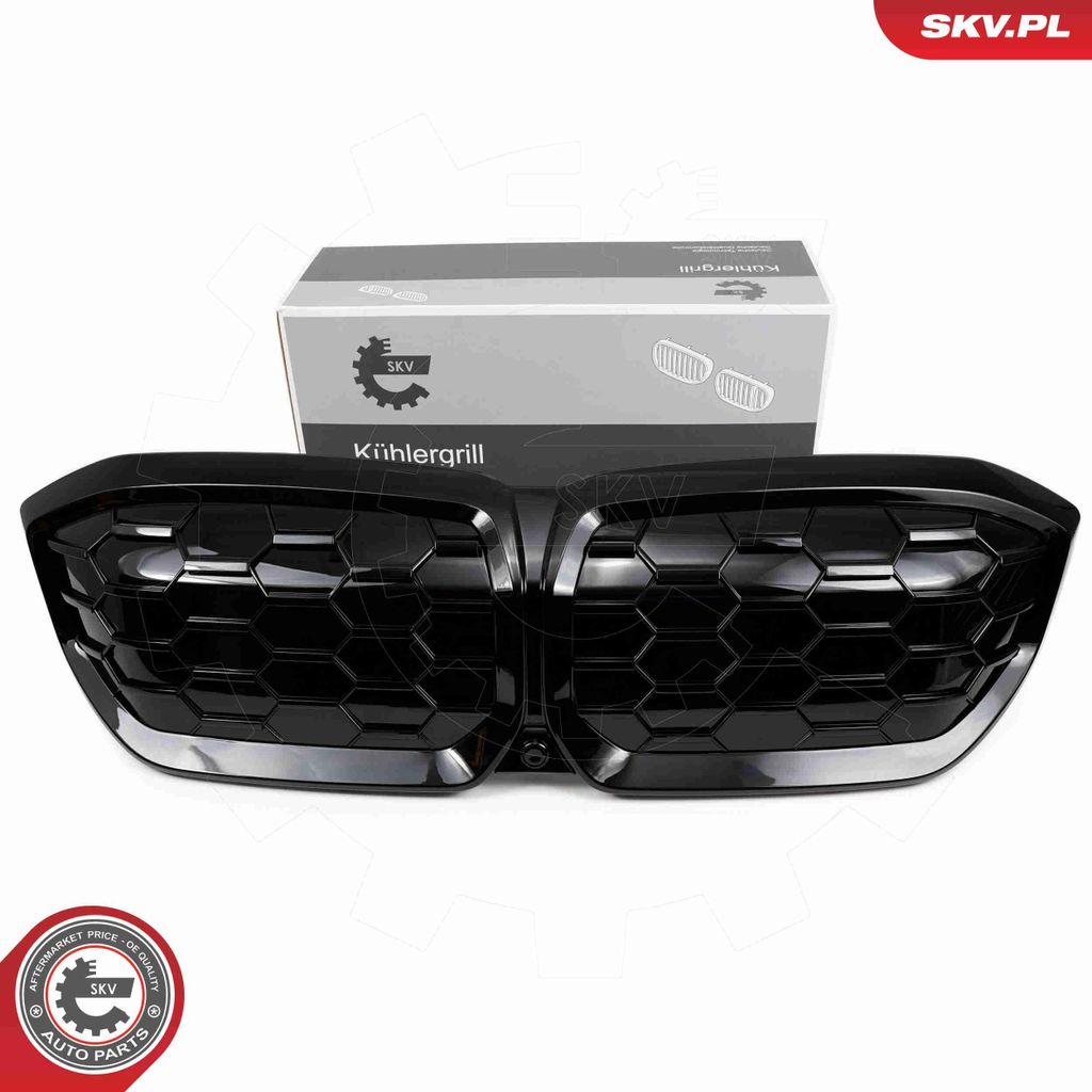 ESEN SKV 66SKV317 Kühlergrill Frontgrill Glänzend Schwarz