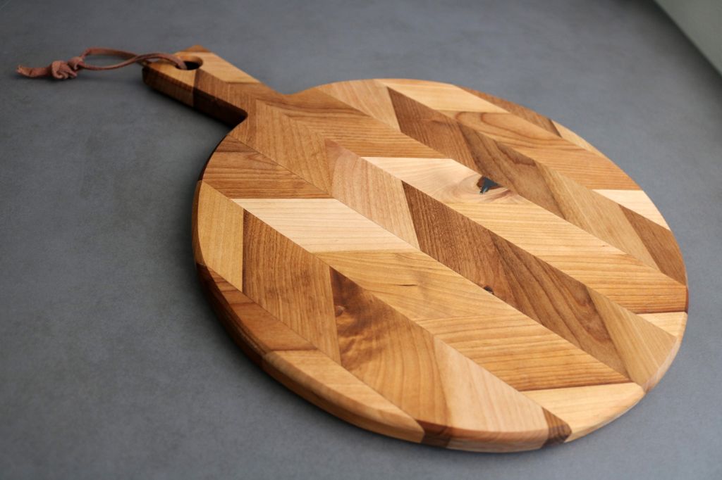 Rundes Schneidebrett Aus Holz – 28 Cm, Für Pizza, Käse, Servieren