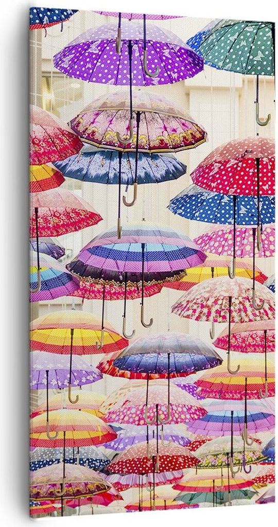 Bild auf Leinwand - Leinwandbild - Regenschirme City Produktbild 