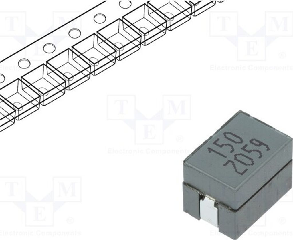 1x Drossel: Draht 0,29mΩ lBetrieb: 50A 100kHz 150nH -40÷125°C TPI118082L150N Vers