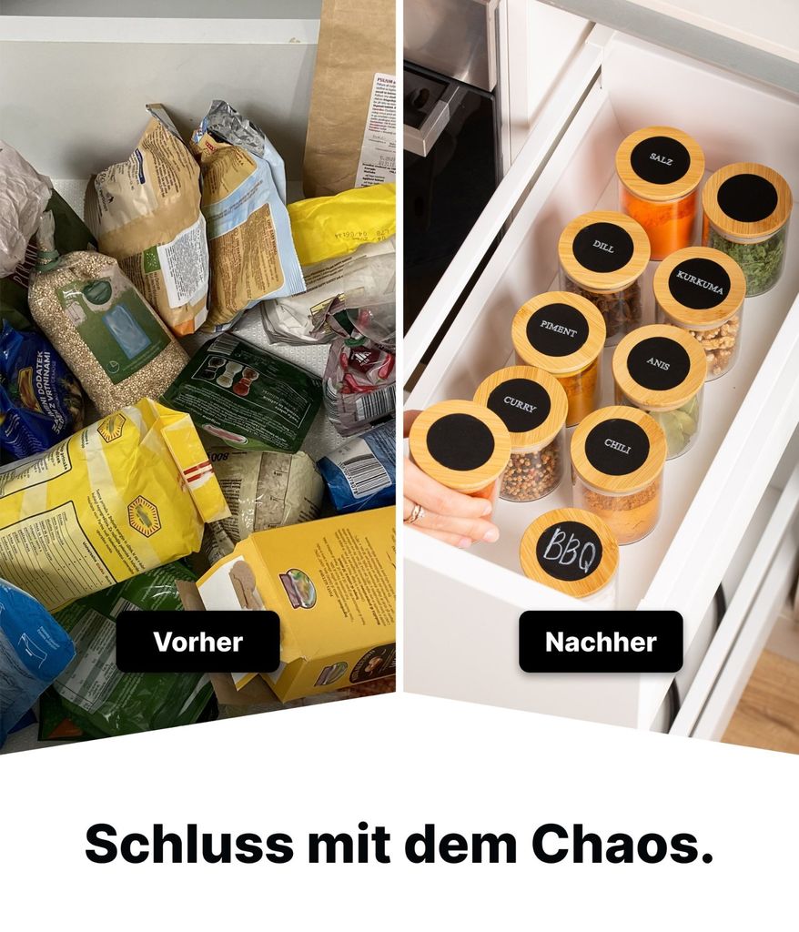 10er Set -DECO HAUS Luftdichte Vorratsgläser mit Produktbild 7