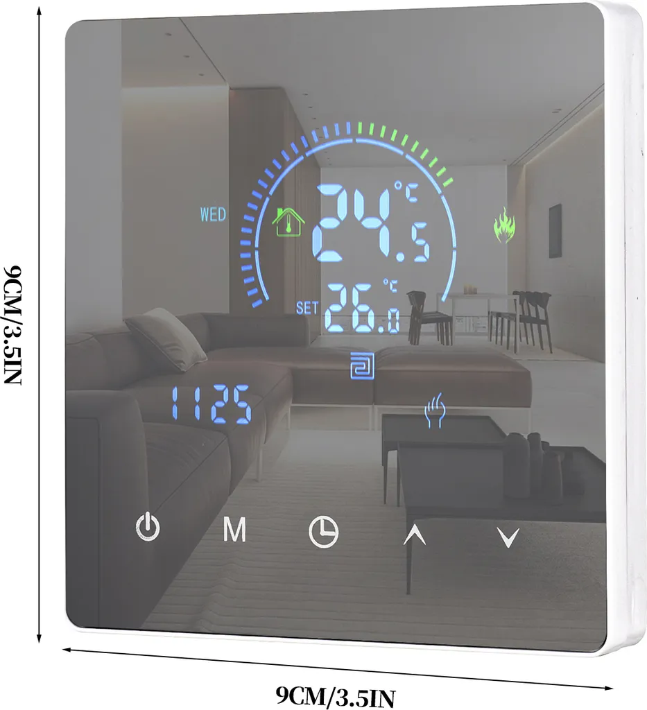 Régulateur de Chauffage au Sol Programmable avec Commande Tactile Moderne - 3