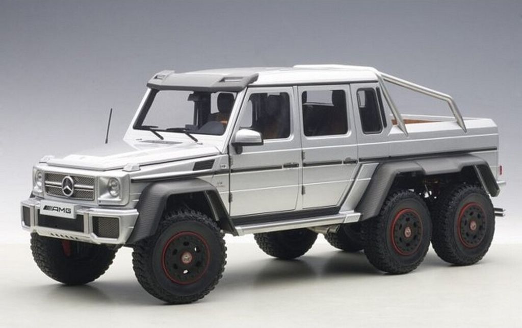 Mercedes G 63 AMG 6x6 2013 silber Modellauto 1:18 Autoart Produktbild 