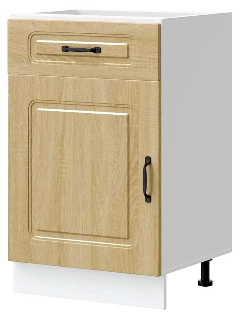 Tomostar Küchenunterschrank Kalmar Eiche Sonoma Holz 50 x 46 x 81,5 cm