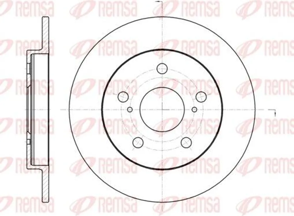 Disque de frein REMSA 61074.00 : stop aux bruits et vibrations Toyota
