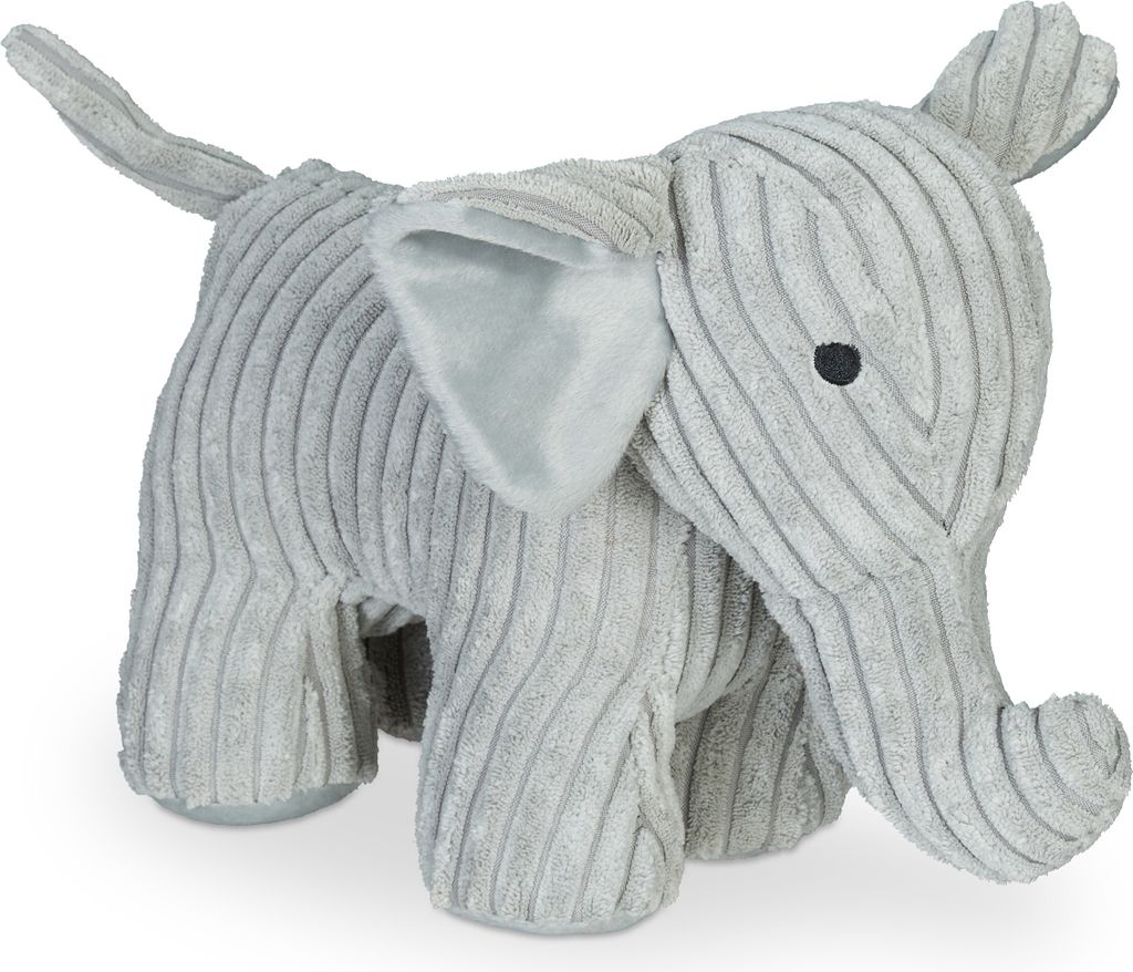 Relaxdays Elephant, Grau, Polyester, Sand, Freistehend, 1 Stück(e), 140 mm, 380 mm