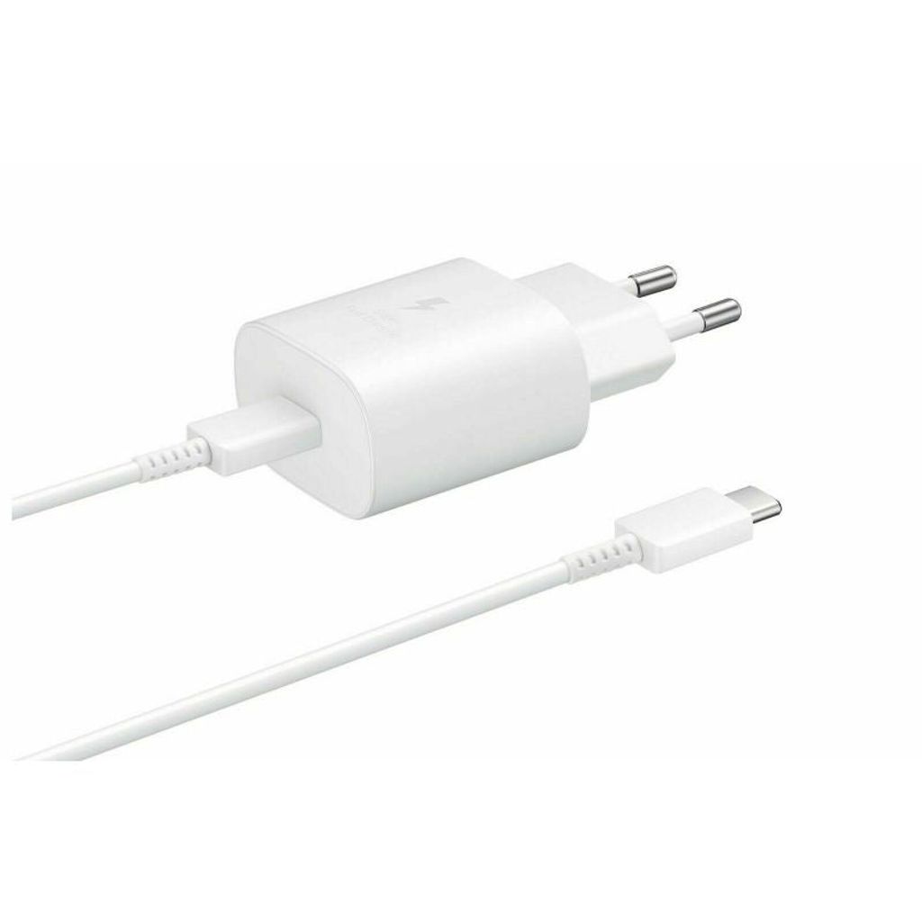 Samsung Ladegerät EP-TA800 weiß + USB-C auf USB-C Kabel Produktbild 