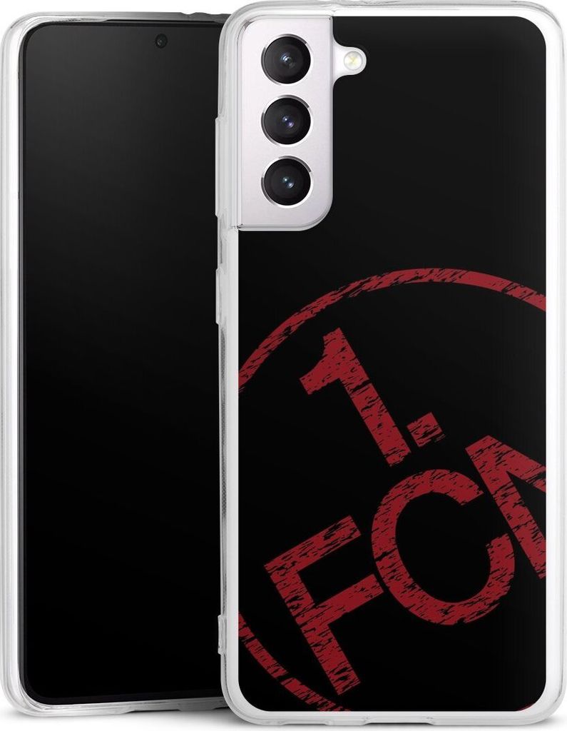 DeinDesign Handyhülle für Samsung Galaxy S21 5G Silikon Hülle Case Smartphone Schutzhülle 1. FCN Fanartikel Textur