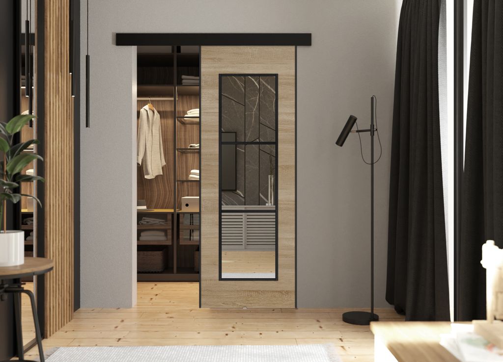 KIER FURNITURE TORI - Schiebetür Komplettset – 66x205x1,6 Produktbild 