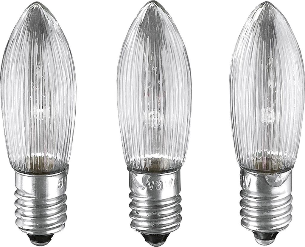 HELLUM Ersatzkerze für Stimmungsleuchter 7fla. 34V/3W E10 Immagine del prodotto 