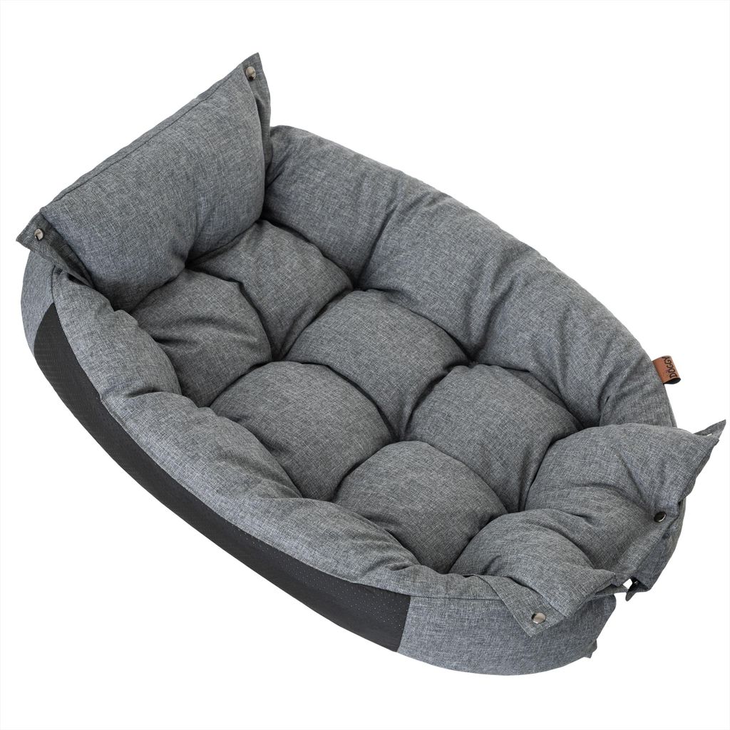 Hundebett 2in1 "Twice" -95x63cm- Multifunktionales, faltbare Sofa & Matratze, wasserfest, rutschfest, für Hunde & Katzen | PillowPrim