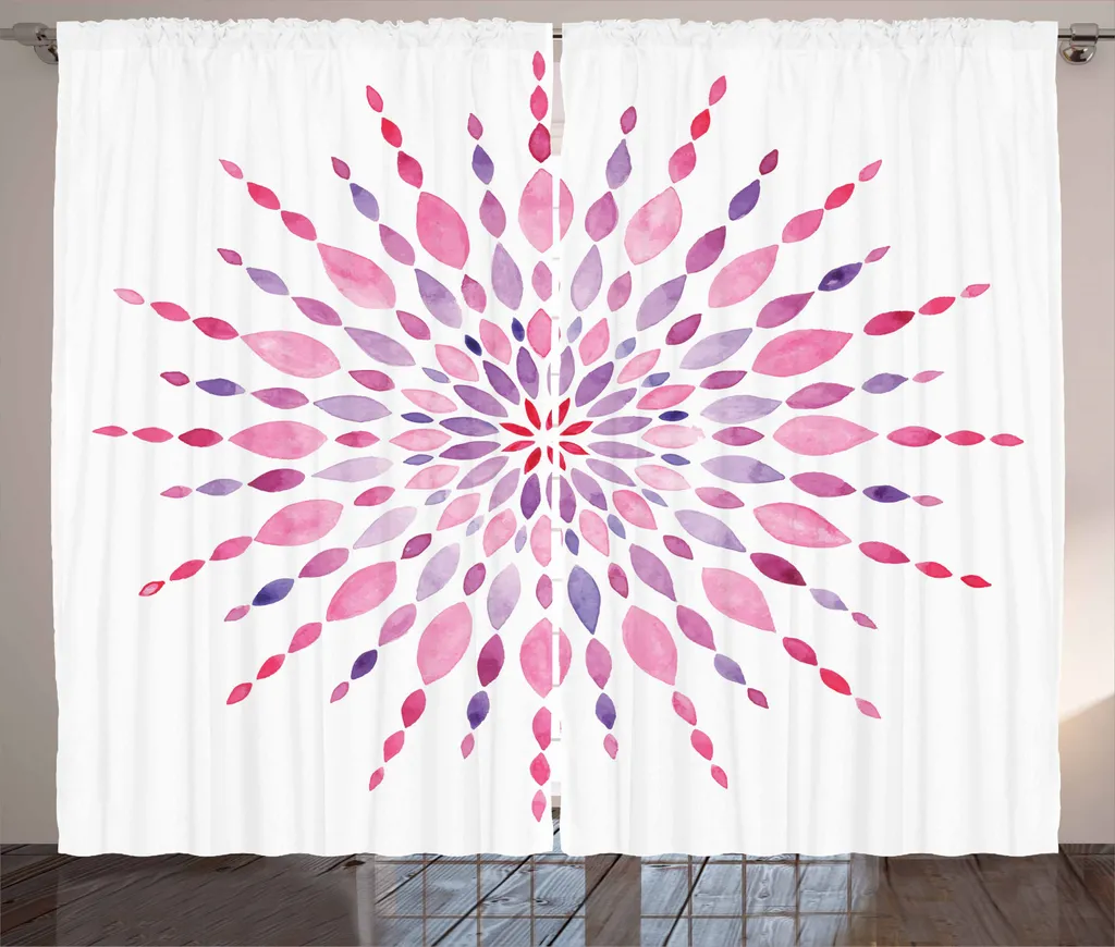 Tenda Soggiorno ABAKUHAUS Rosa 280x245cm Mandala Boho