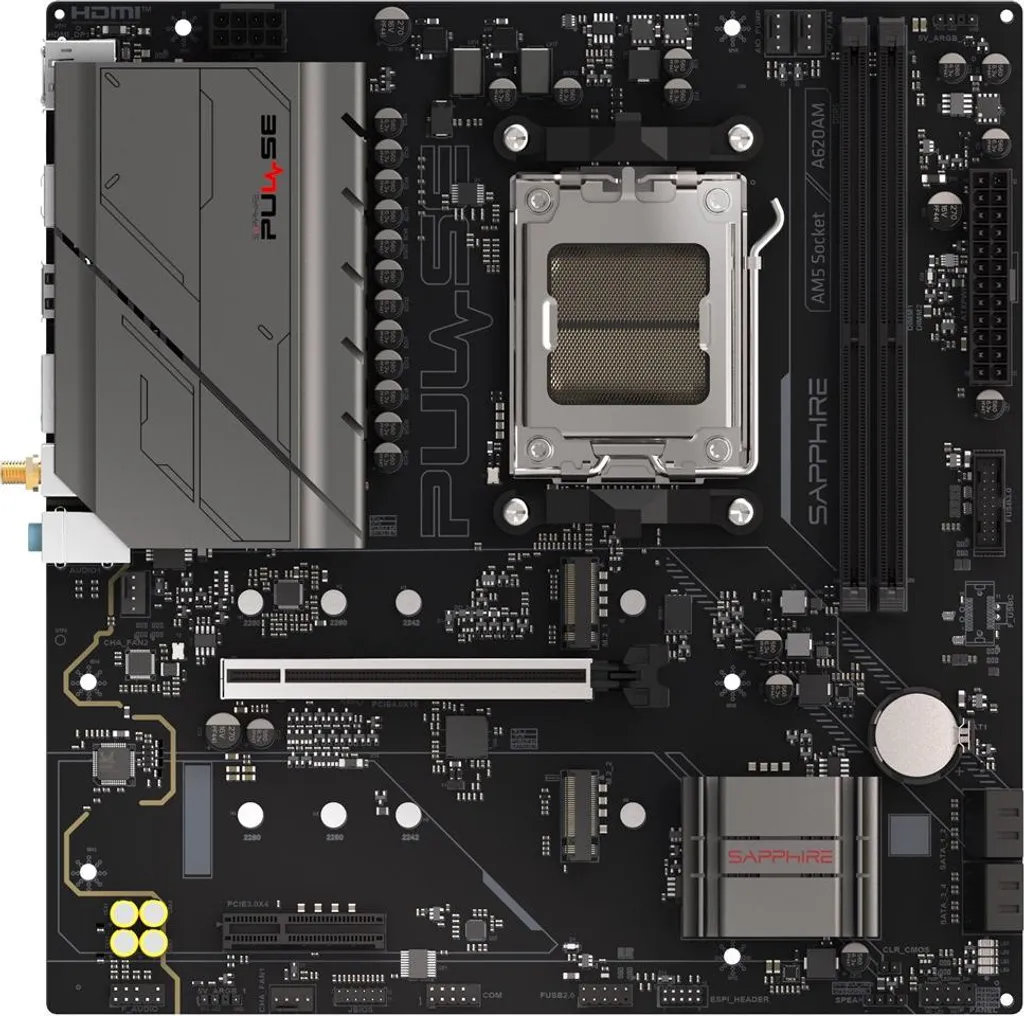 Carte Mère Sapphire PULSE A620AM AMD AM5 DDR5 Format Compact mATX