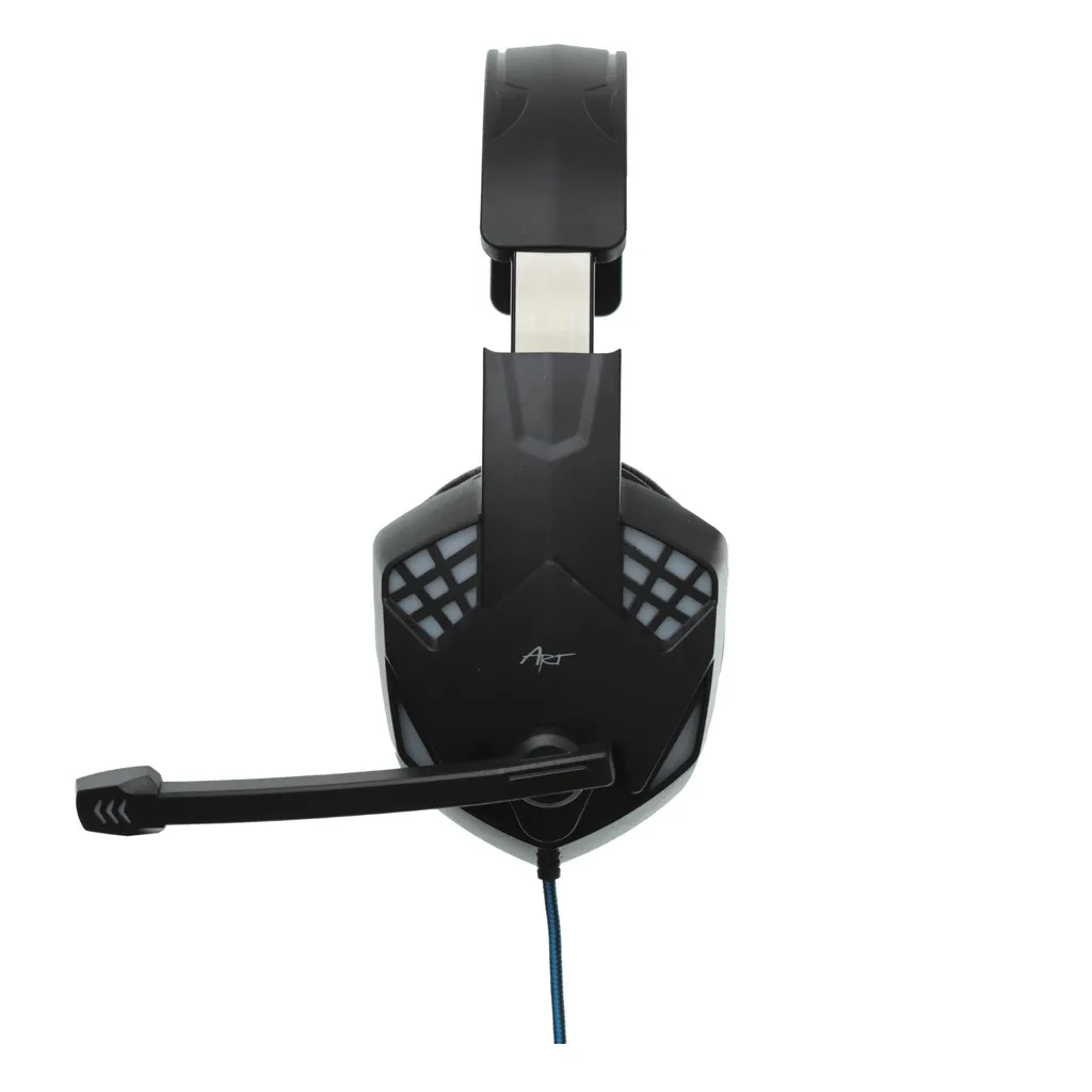 Cuffie da gioco ART, con microfono, retroilluminazione a LED, G11