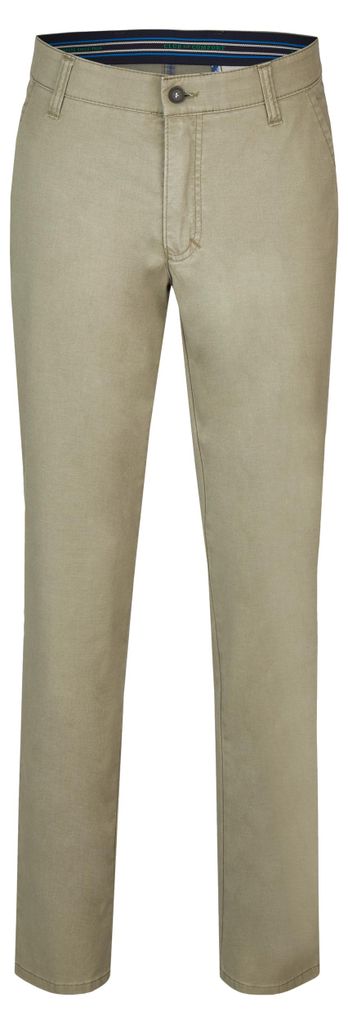 Club of Comfort Herren Freizeithose GARVEY grün Regular Fit Stretch Stoffhose Komfortbund