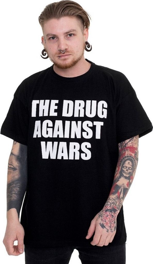 Wiz Khalifa - "The Drug Against Wars" T-Shirt für Herren/Damen Uni RO7396 (L) (Schwarz)