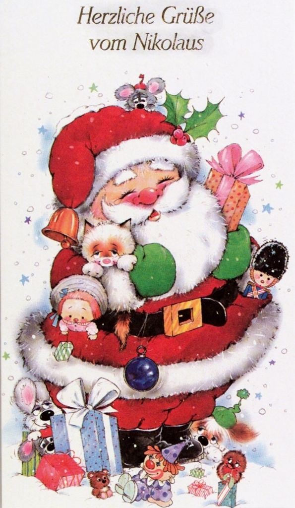 Nikolaus - Glückwunschkarte im Format 11,5 x 17 cm mit Produktbild 