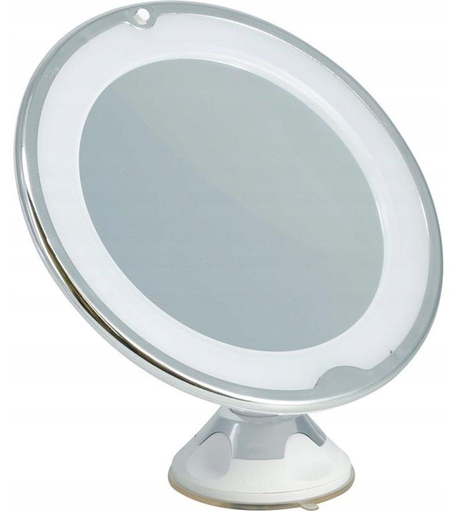 LED-make-up spiegel, 20 cm, met 5x vergroting, voet met Productafbeelding 