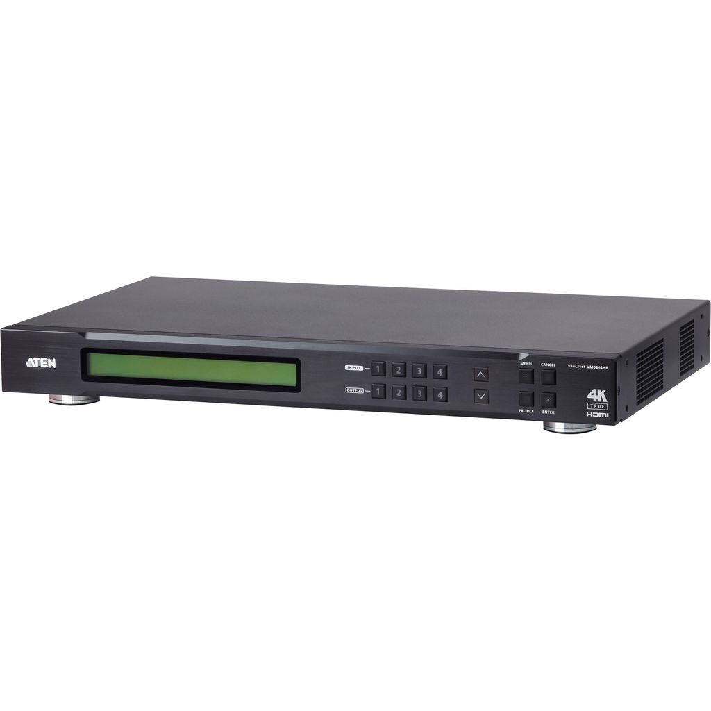 ATEN VM0404HB, Przełącznik matrycowy AV, 18 Gbit/s, 600 Zdjęcie produktu 