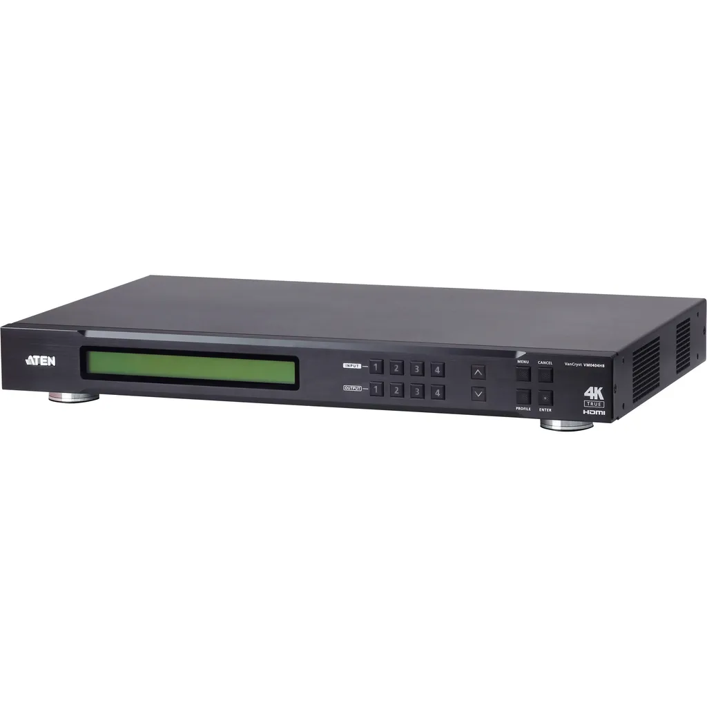 ATEN VM0404HB Commutateur Matrice HDMI 4x4 True 4K UHD avec HDR