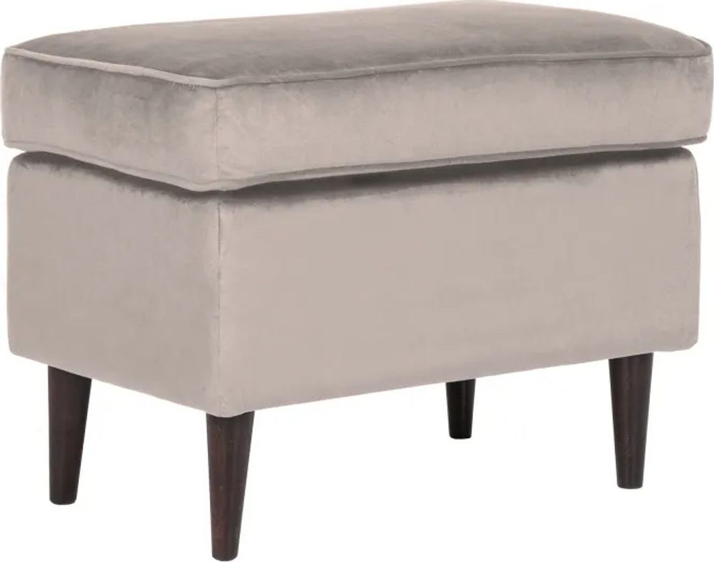 Gepolsterte Fußbank ALENKA 1 – Beige Produktbild 