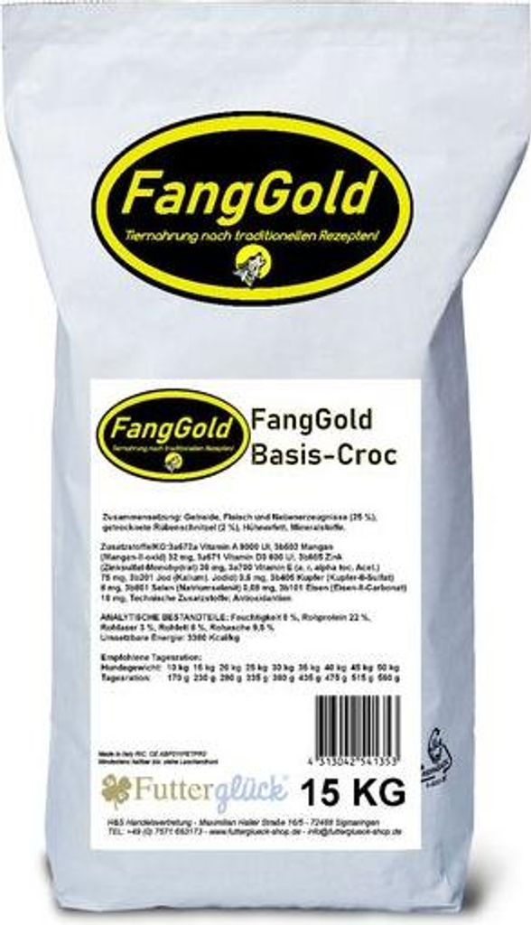 FangGold Basis Croc Hundefutter für ausgewachsene Hunde 15 Produktbild 