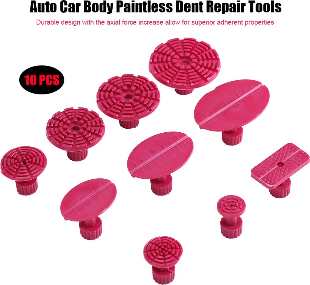 10-teiliges PDR-Werkzeugset zur Ausbeulreparatur ohne Ausbeulen, Abzieherlaschen, Entfernungsset für Heber und Schieberhammer