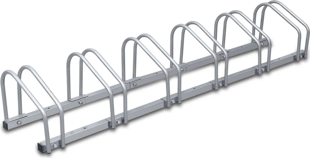 Râtelier pour 6 Vélos Stable Support de Rangement Sol et Mur en Acier