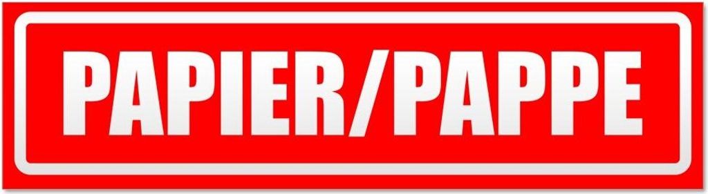 Kiwistar Papier Pappe invertiert Magnetschild Schild magnetisch - 30cm Rot - Magnetfolie für Auto PKW Kfz