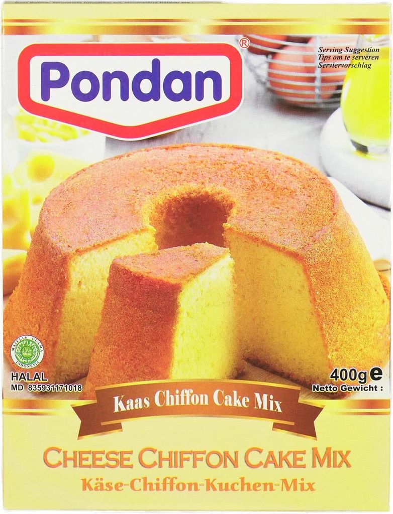 Pondan Cheese Cake Mix Chiffon Käse Kuchenmix 400g