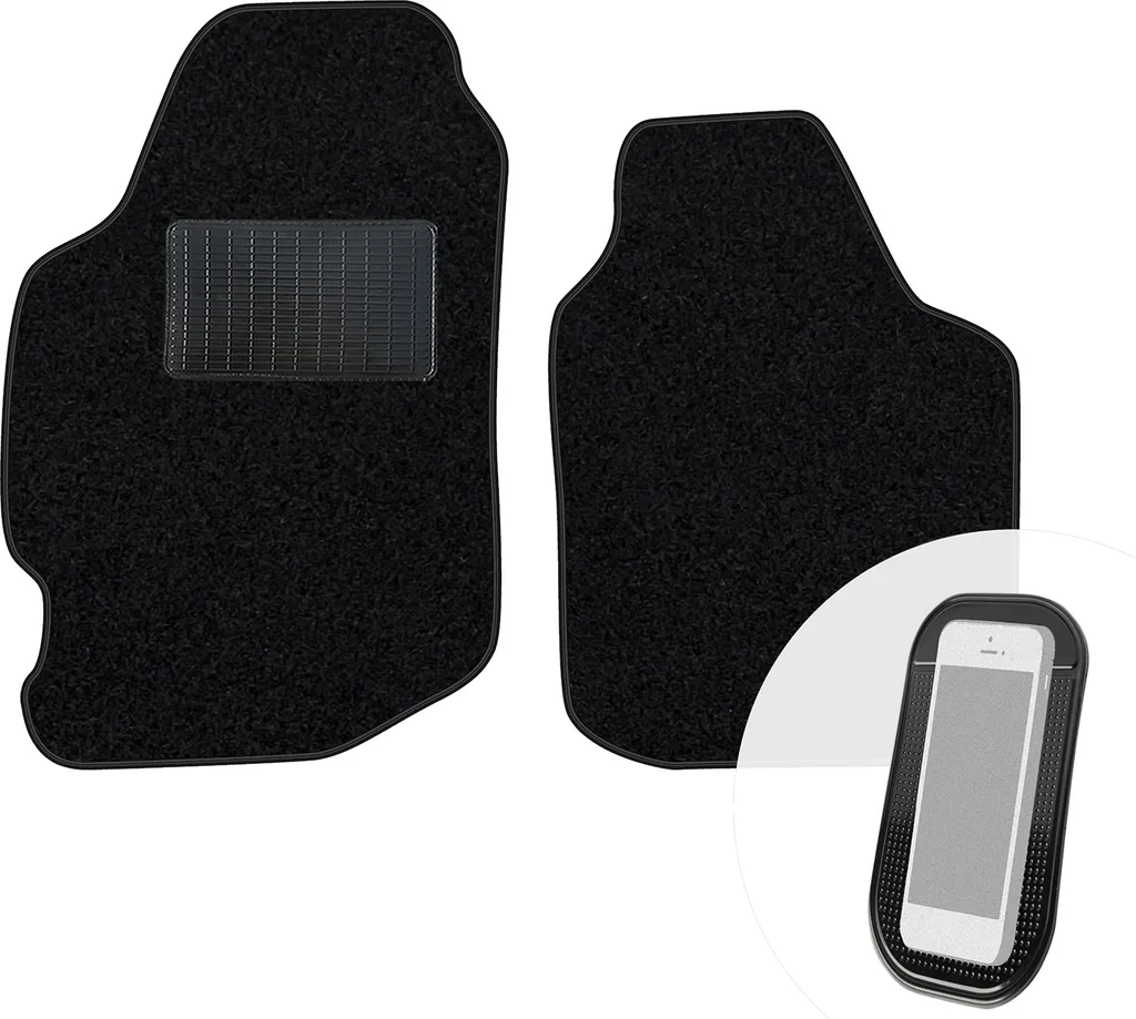Set 2 Tappeti Anteriori Velours Nero Ford Escort V/FL 93-95 Moltico