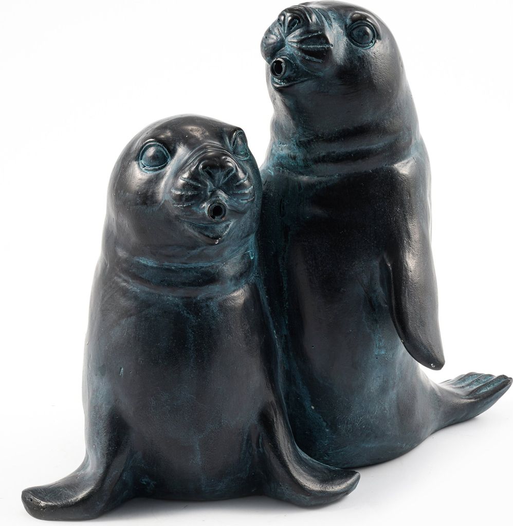 esotec Wasserspeier-Figuren Seehunde-Paar | Einzelfigur Polyresin 100736