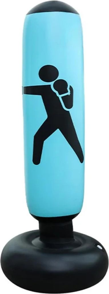 Standboxsack aufblasbar – 160 cm Boxsack aus strapazierfähigem PVC für Boxtraining, Kickboxen & Stressabbau