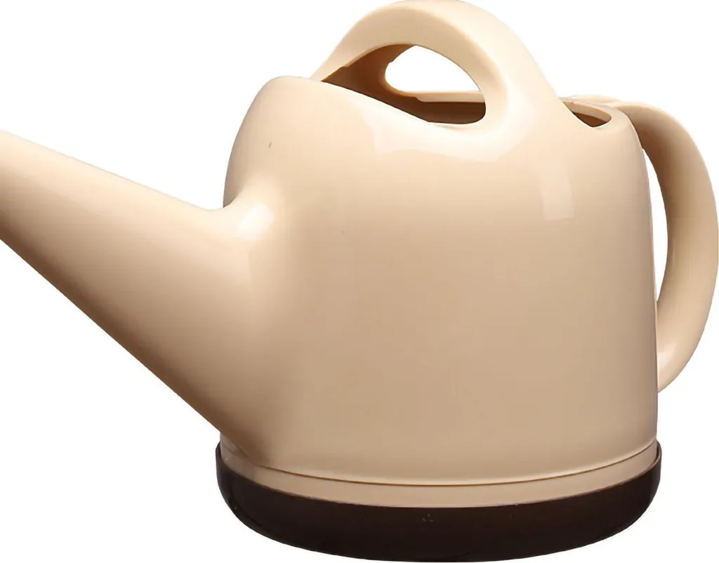 Arrosoir de jardin 4L avec bec long et pomme amovible coloris beige