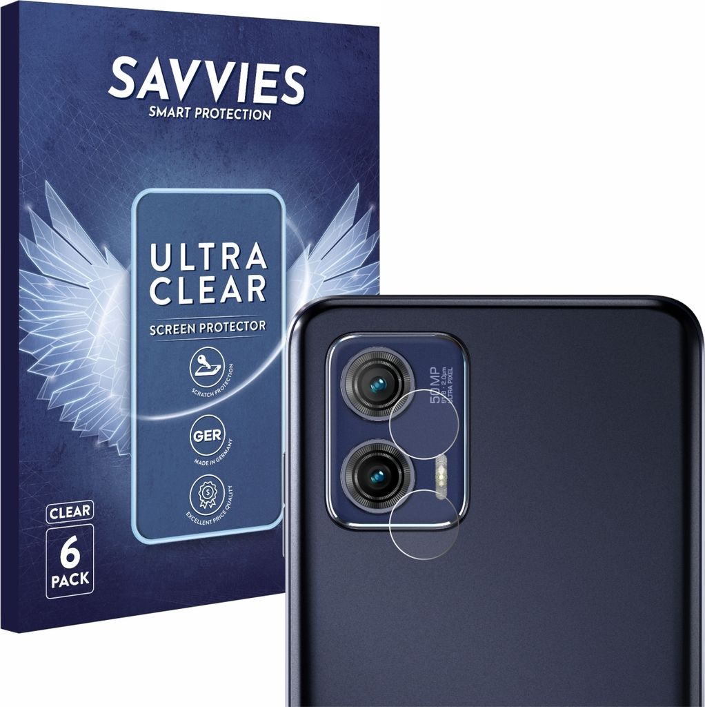 6x Für Motorola Moto G73 5G (NUR Kameraschutz) Schutzfolie Savvies Displayschutz Display Schutz Folie Klar Transparent