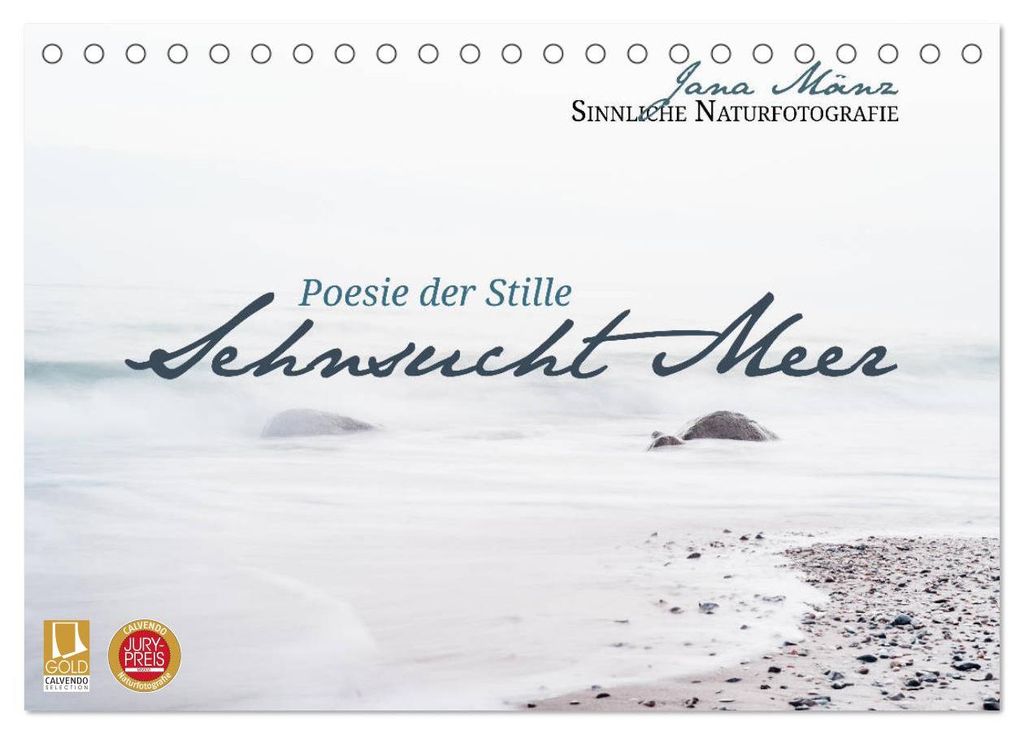 Sehnsucht Meer - Poesie der Stille (Tischkalender 2027 DIN A5 quer), CALVENDO Monatskalender